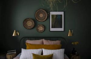 כיצד להפוך את חדר השינה שלך ייחודית ובלתי נשכחת, באמצעות קירות. 6 רעיונות Jolly